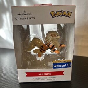 New in Box 2025 Hallmark Pokémon‎ ARCANINE Christmas Tree Ornament #3HCM3469